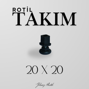 Rotil Takım 20x20 mm | Ayarlanabilir Makine Ayağı ve Denge Parçası