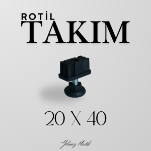 Rotil Takım 20x40 mm | Ayarlanabilir Makine Ayağı ve Denge Parçası
