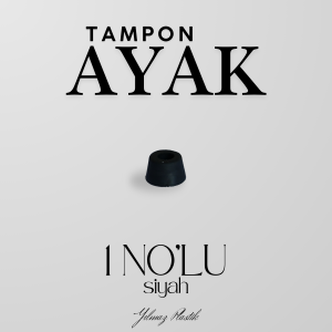 Tampon Ayak | Siyah Silikon Zemin Koruma ve Darbe Önleyici