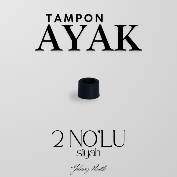 Tampon Ayak | Siyah Silikon Zemin Koruma ve Darbe Önleyici