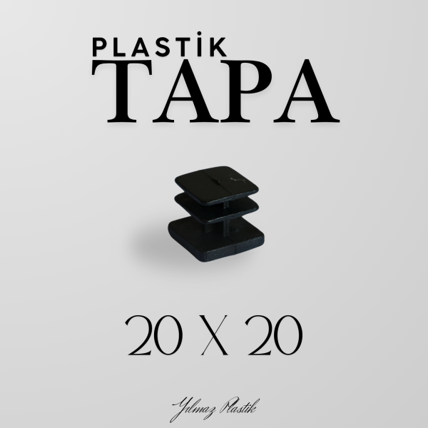 Plastik Tapa 20x20 | Profil ve Boru Uyumlu Endüstriyel Kör Tapa Çeşitleri