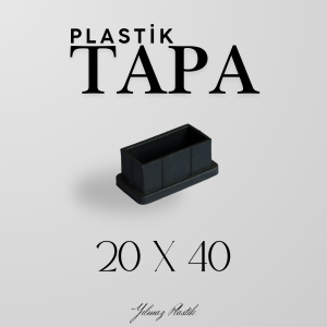 Plastik Tapa 20x40 | Profil ve Boru Uyumlu Endüstriyel Kör Tapa Çeşitleri