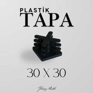 Plastik Tapa 30x30 | Profil ve Boru Uyumlu Endüstriyel Kör Tapa Çeşitleri