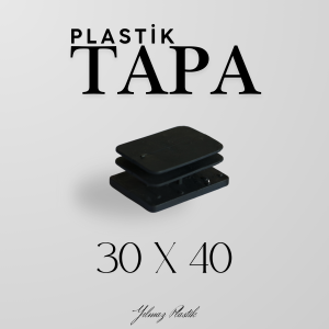 Plastik Tapa 30x40 | Profil ve Boru Uyumlu Endüstriyel Kör Tapa Çeşitleri