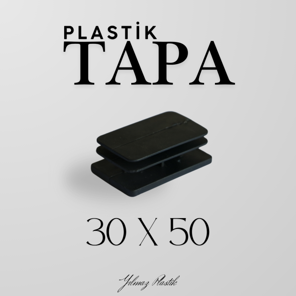 Plastik Tapa 30x50 | Profil ve Boru Uyumlu Endüstriyel Kör Tapa Çeşitleri