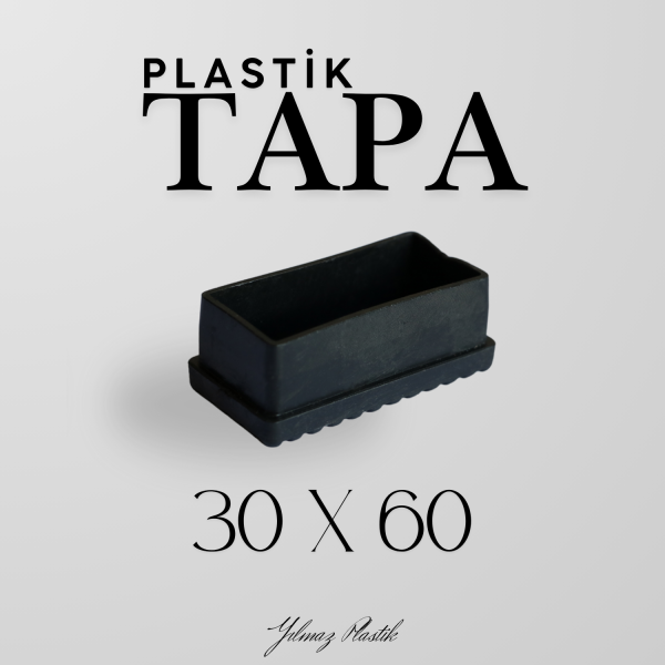 Plastik Tapa 30x60 | Profil ve Boru Uyumlu Endüstriyel Kör Tapa Çeşitleri