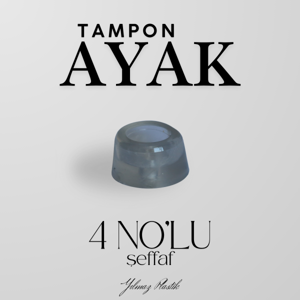Tampon Ayak | Şeffaf Silikon Zemin Koruma ve Darbe Önleyici