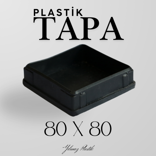 Plastik Tapa 80x80 | Profil ve Boru Uyumlu Endüstriyel Kör Tapa Çeşitleri